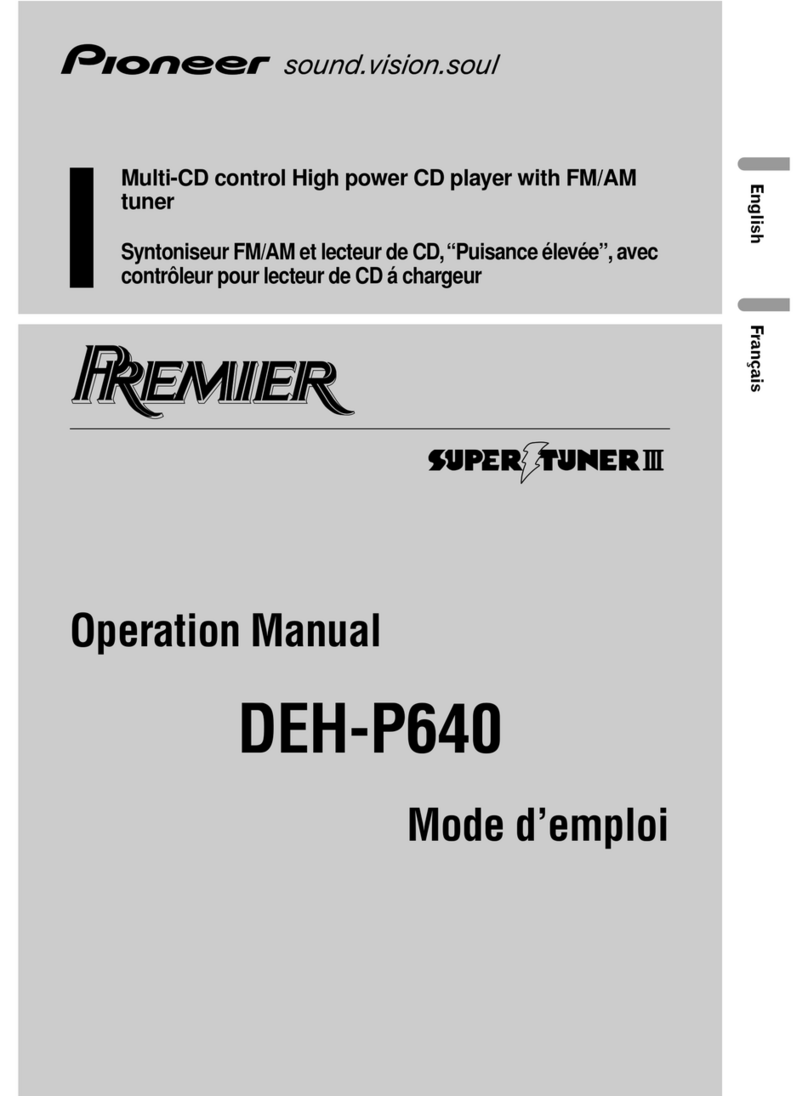 Pioneer Premier DEH-P640 Operation manual