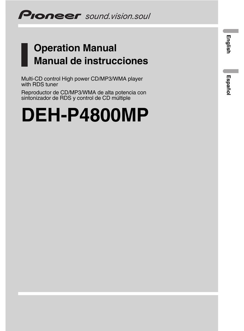 Pioneer Super Tuner III D DEH-P4800MP Operation manual
