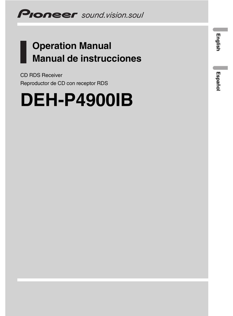 Pioneer DEH-P4900IB - Radio / CD User manual