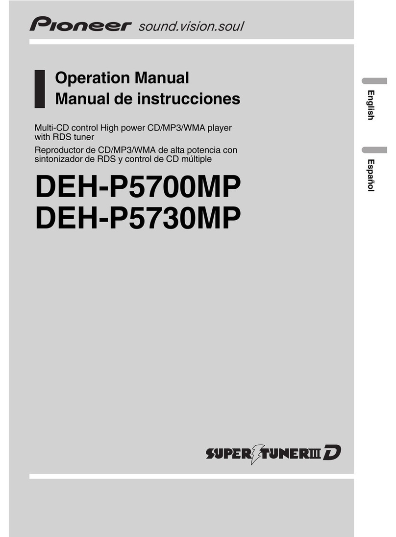 Pioneer DEH-P5700MP Operation manual