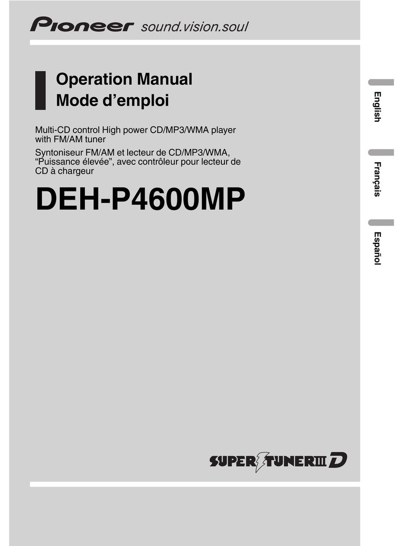 Pioneer DEH-P4600MP Operation manual