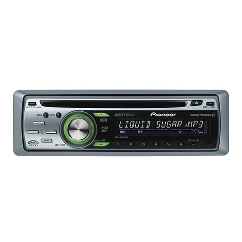 Pioneer DEH-P3800MP - Radio / CD Operation manual