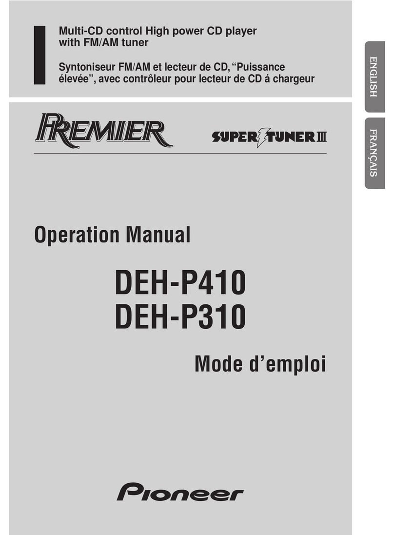 Pioneer DEH-P310 Operation manual
