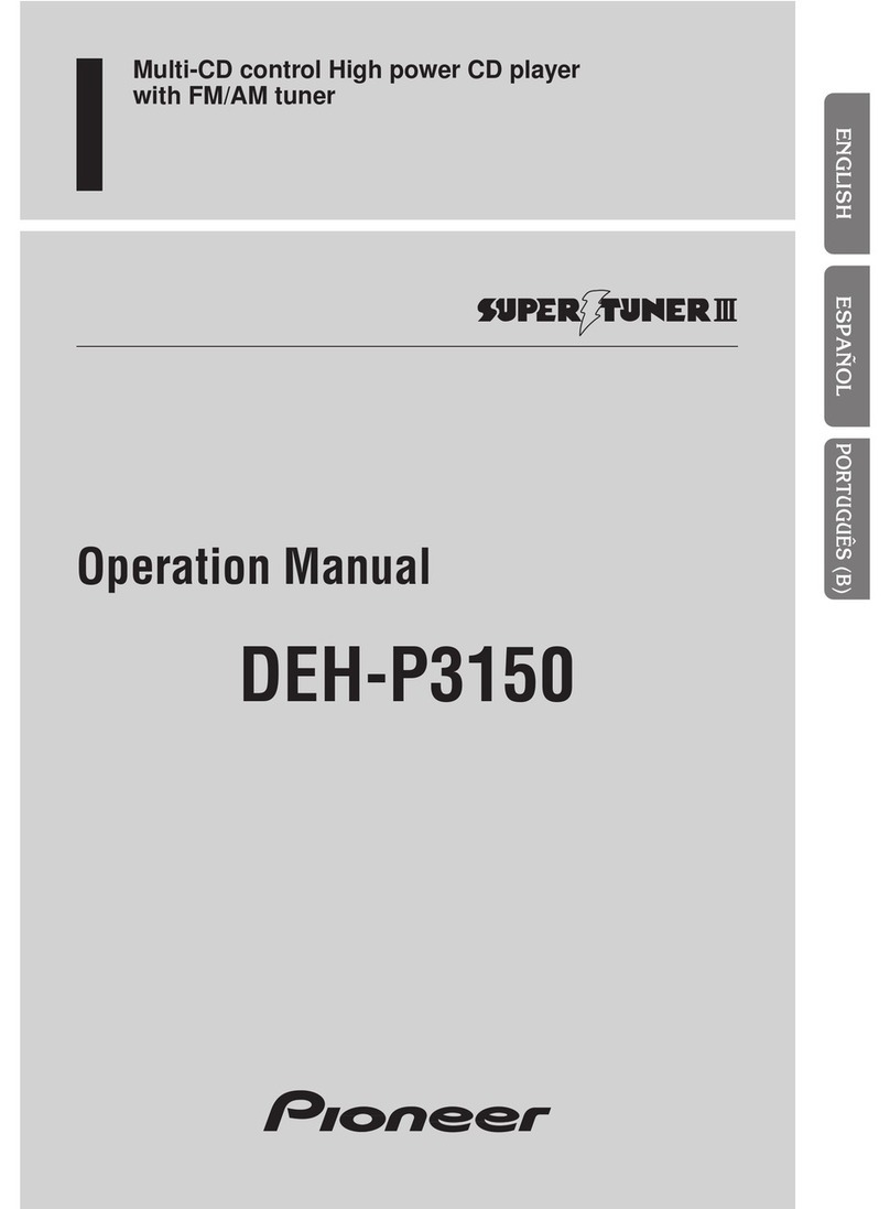 Pioneer DEH-P3150 User manual