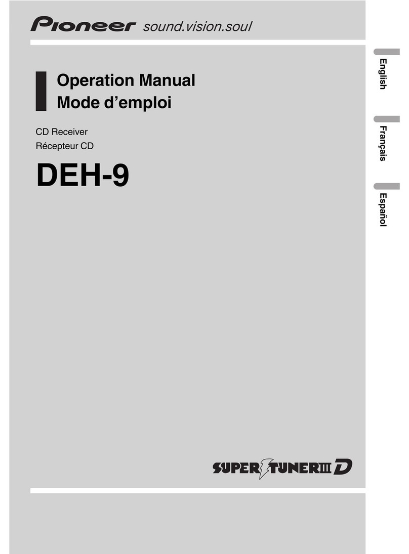 Pioneer DEH-9 Operation manual