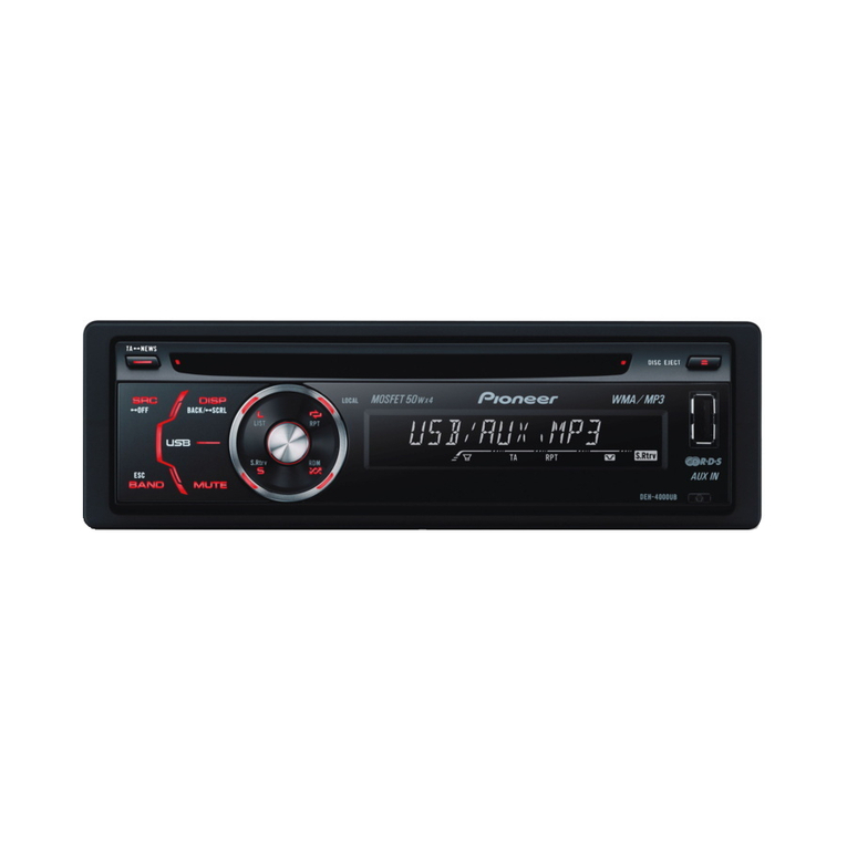 Pioneer DEH-4000UB Operation manual