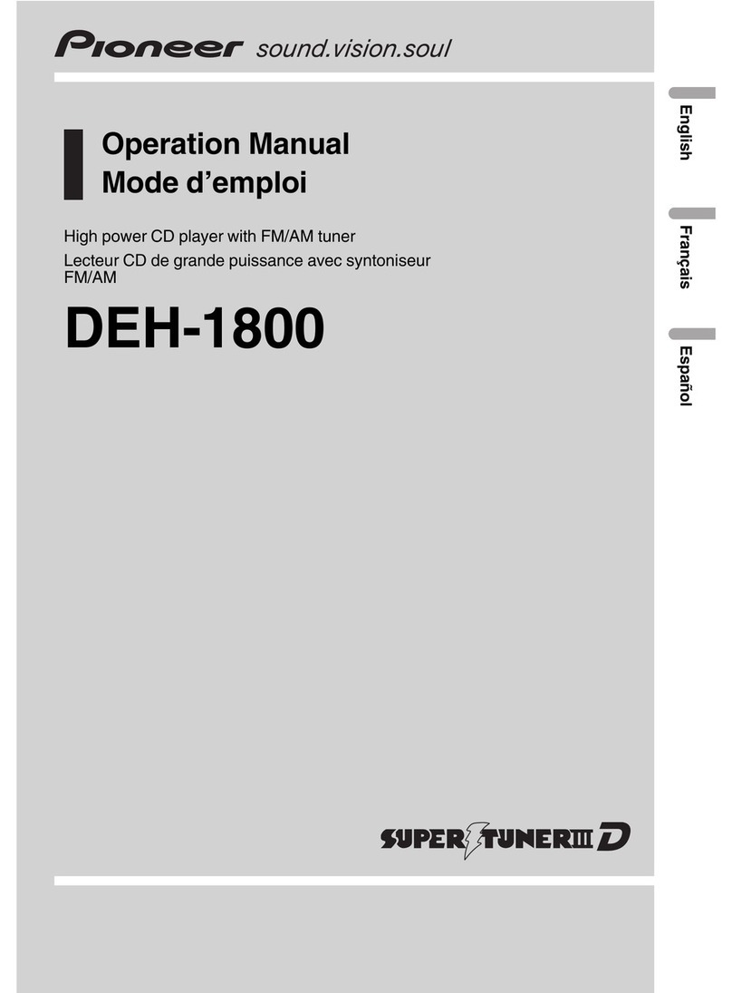 Pioneer DEH-1800 Operation manual