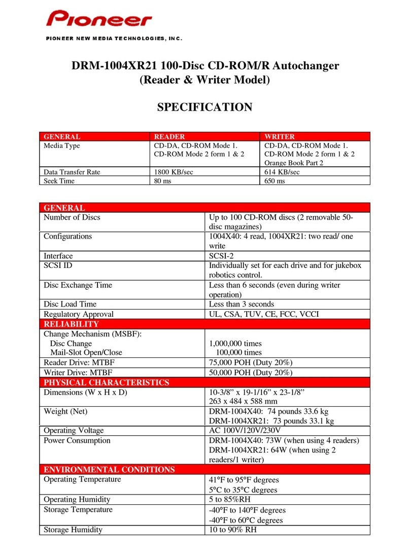 Pioneer DRM-1004XR21 User manual