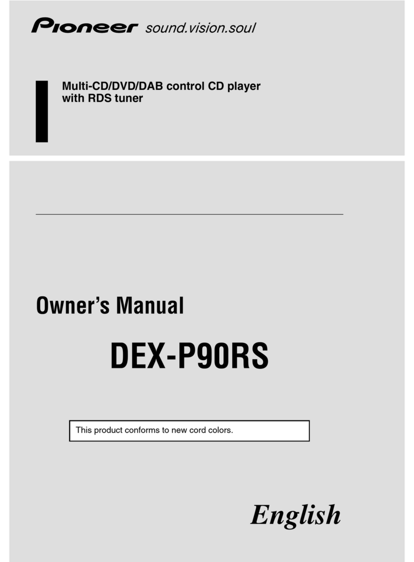 Pioneer DEX-P90RS owner's manual