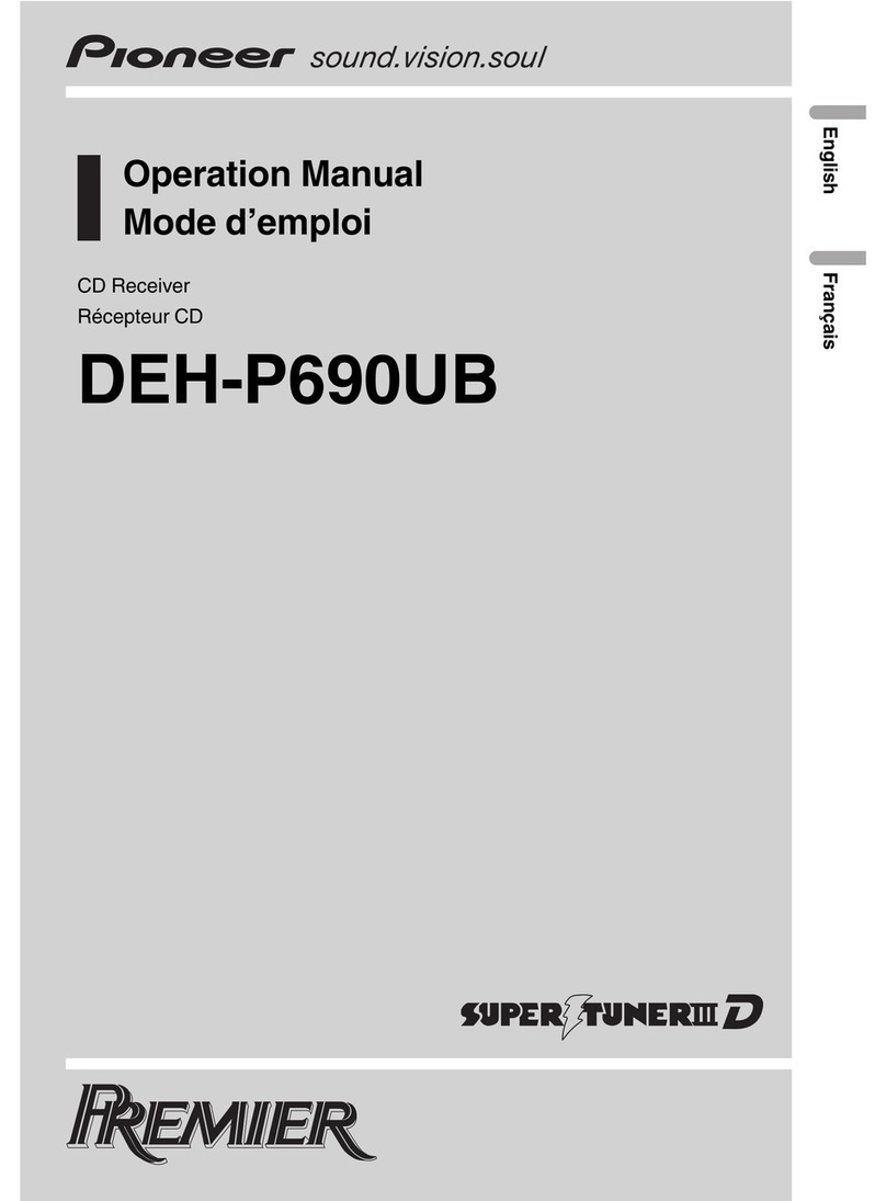 Pioneer DEH-P690UB - Premier Radio / CD User manual