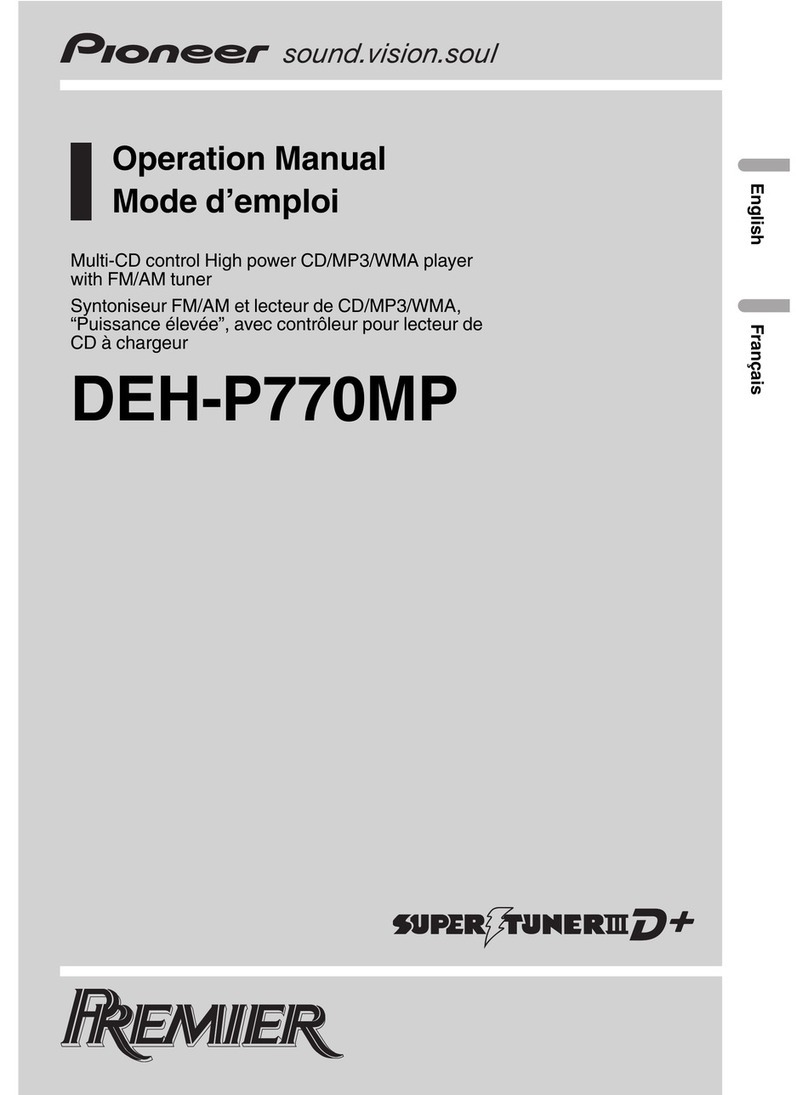 Pioneer DEH-P770MP User manual
