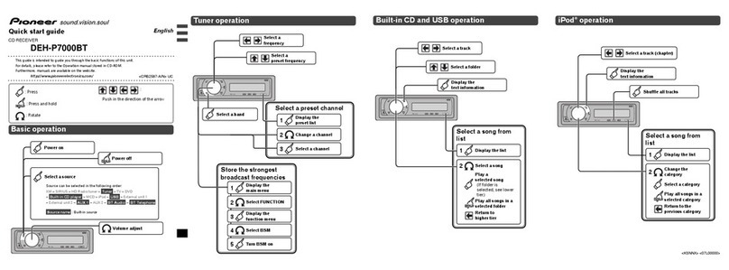 Pioneer DEH-P7000BT XN User manual