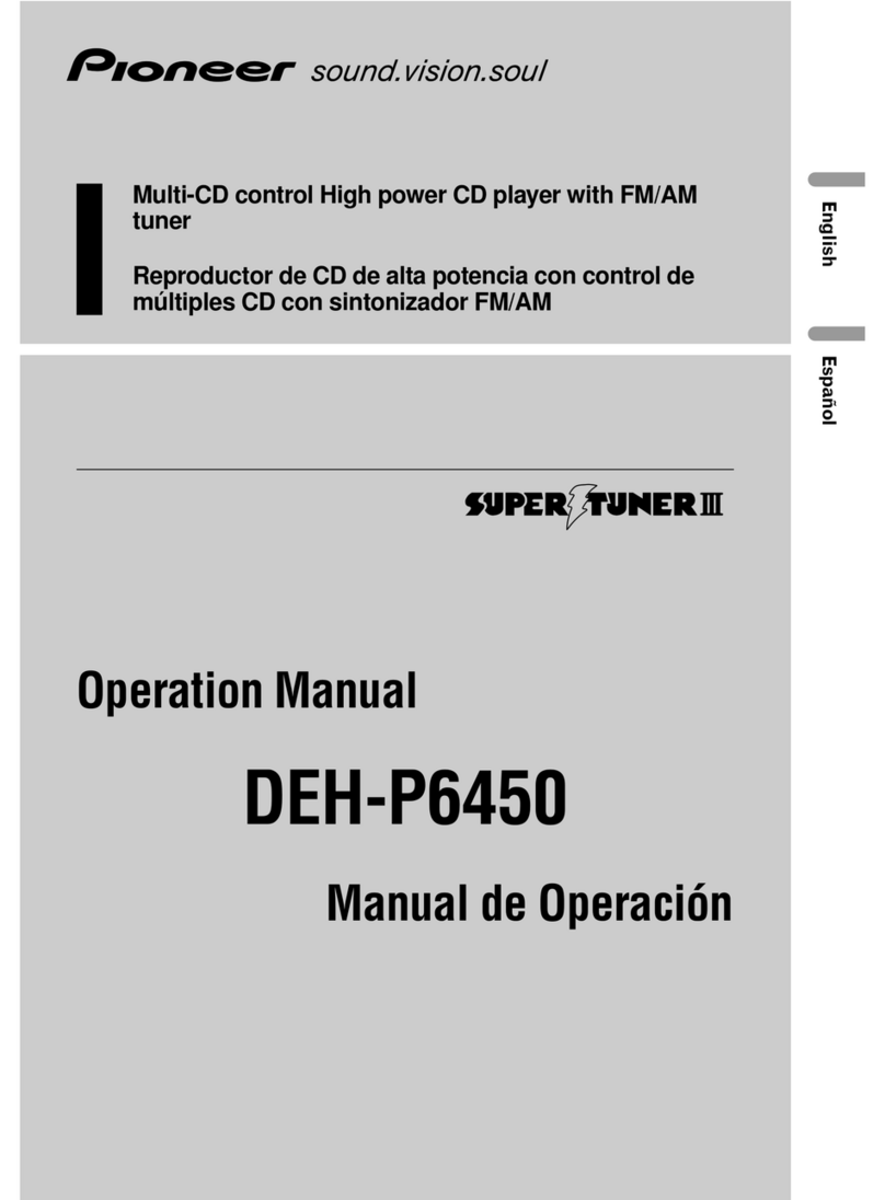 Pioneer DEH-P6450 User manual