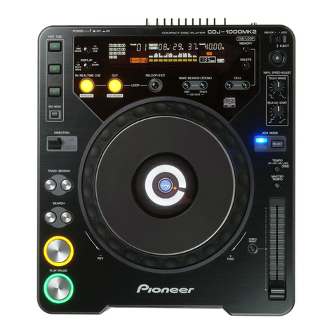 Pioneer CDJ-1000MK2 User manual Pioneer CDJ-1000MK2 User manual