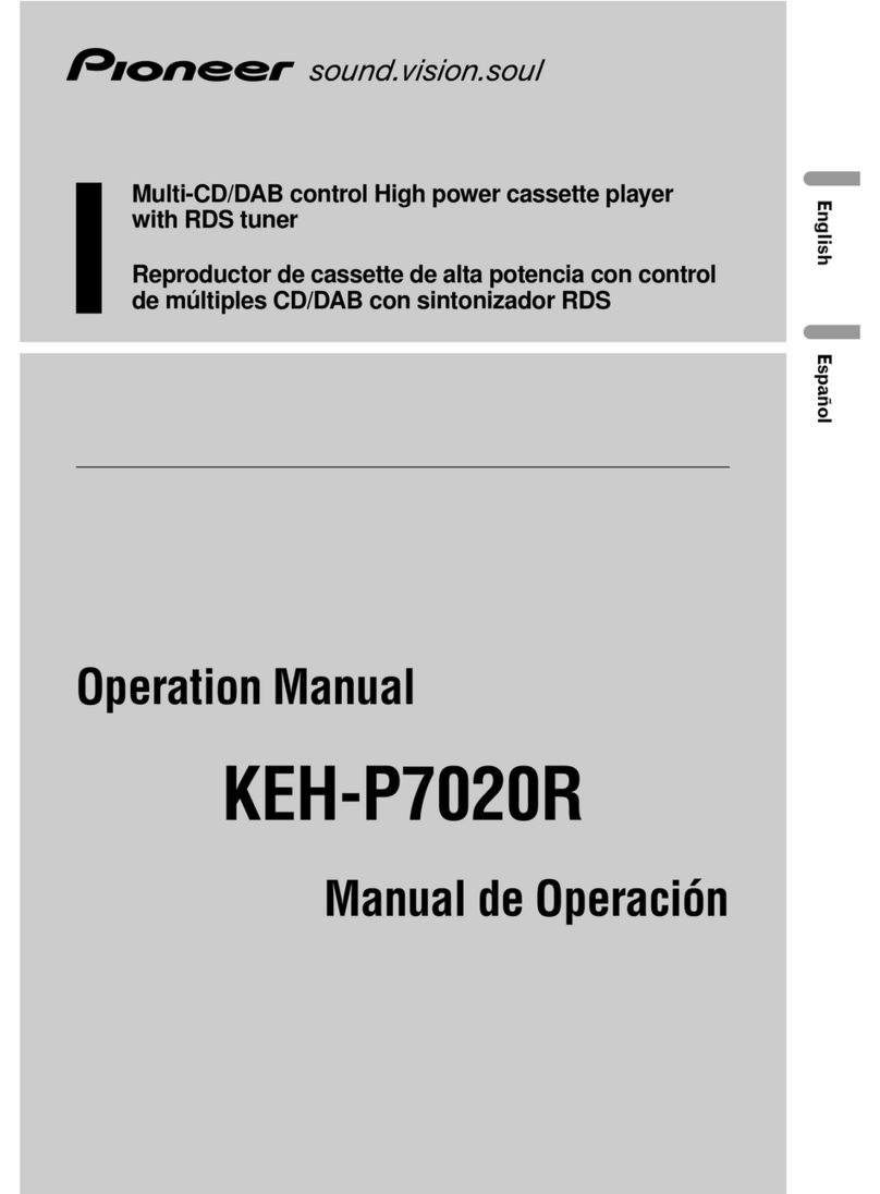 Pioneer KEH-P7020R Operation manual Pioneer KEH-P7020R Operation manual