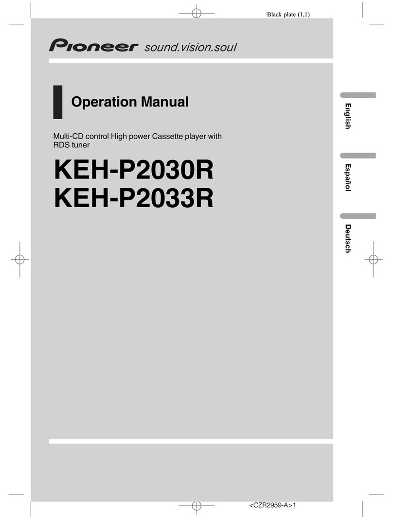 Pioneer KEH-P2030R Operation manual