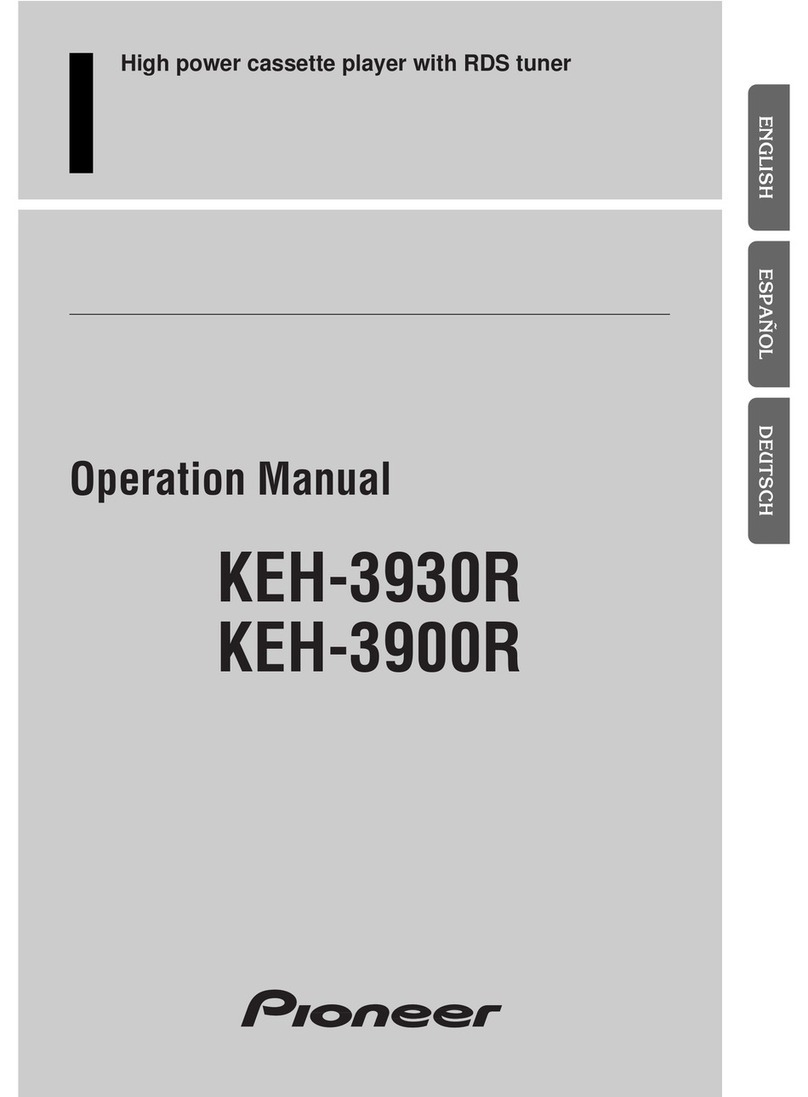 Pioneer KEH-3930R X1M/EW Operation manual