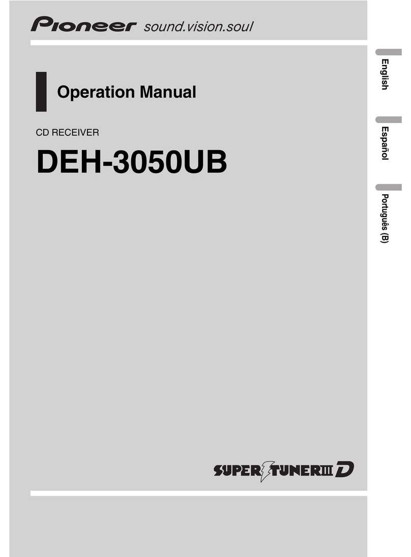 Pioneer DEH-3050UB Operation manual