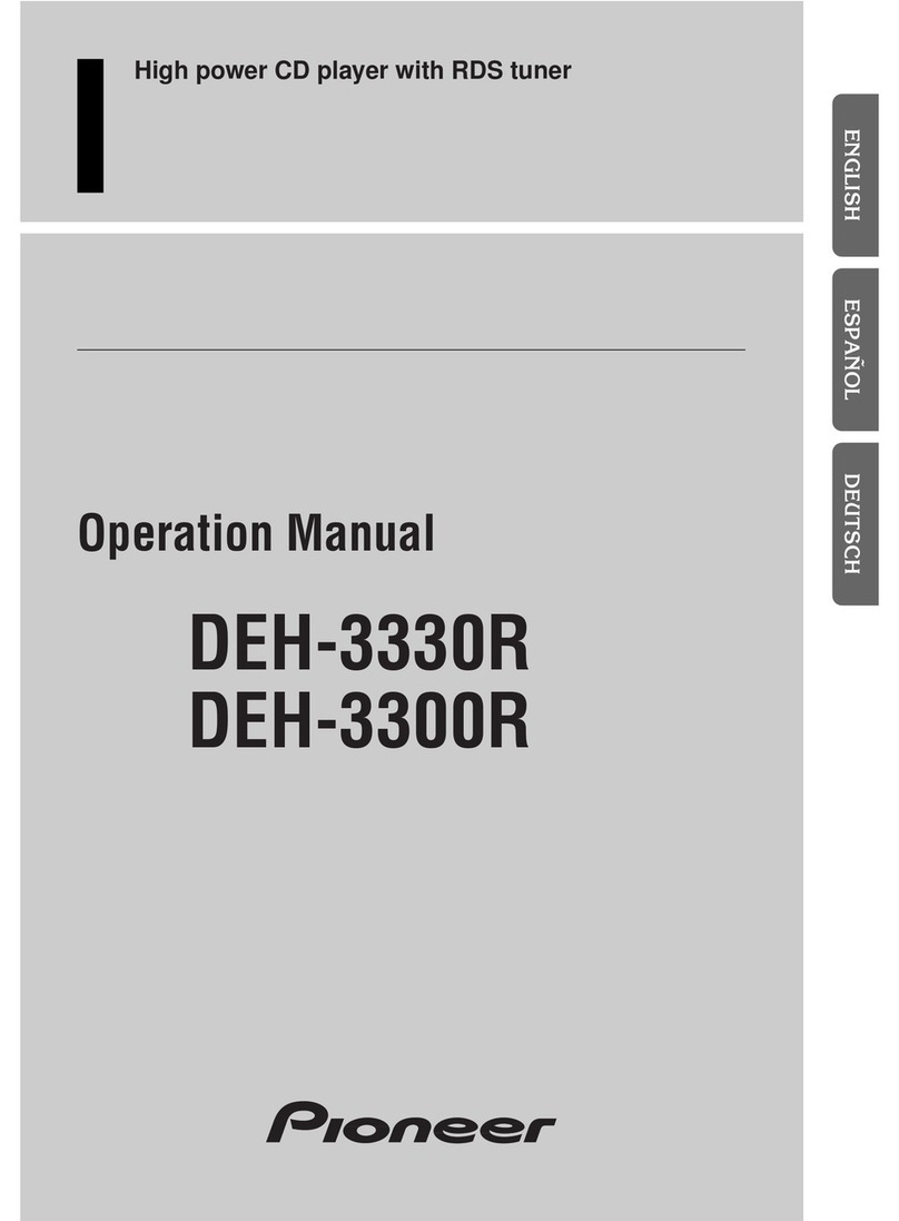 Pioneer DEH-3300R User manual
