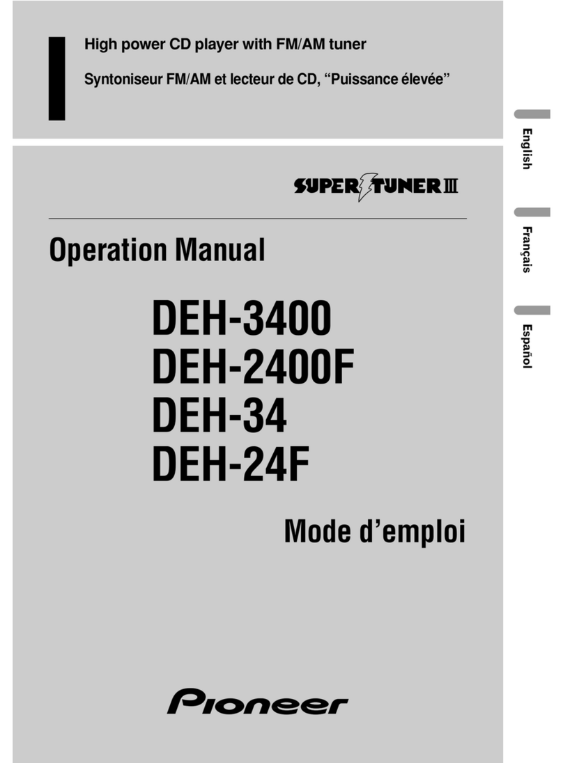 Pioneer DEH-3400 Operation manual