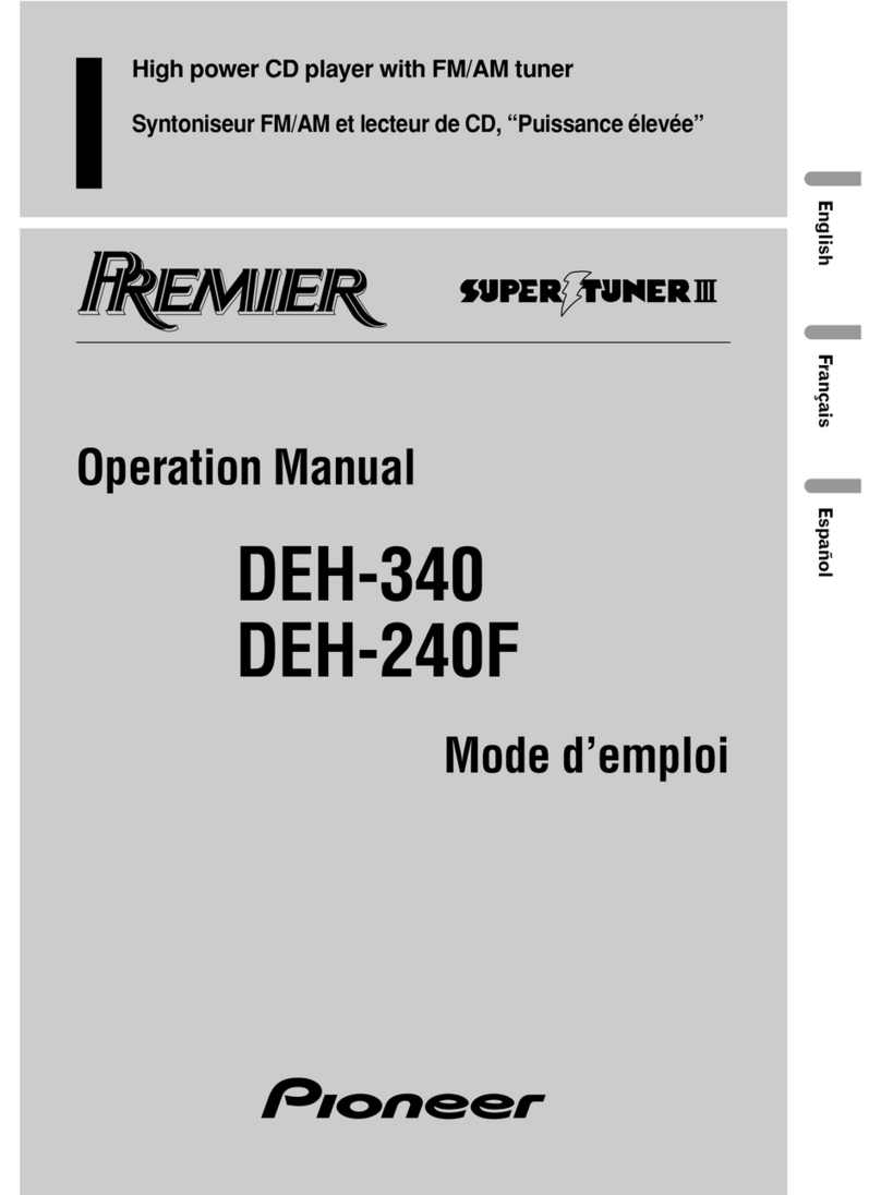 Pioneer DEH-240F Operation manual