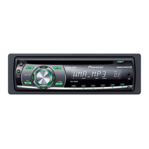 Pioneer DEH 2000MP - Radio / CD Operation manual