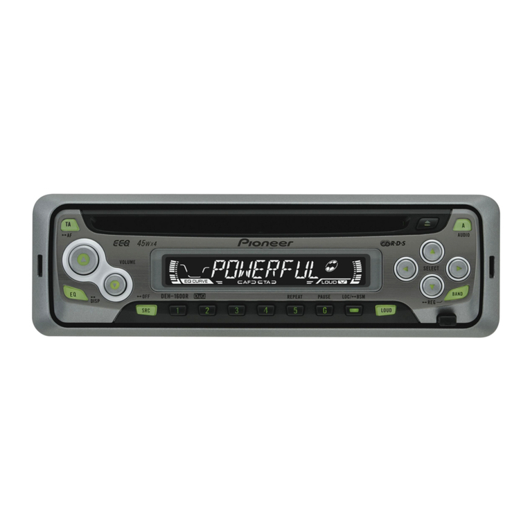 Pioneer DEH-1600R User manual