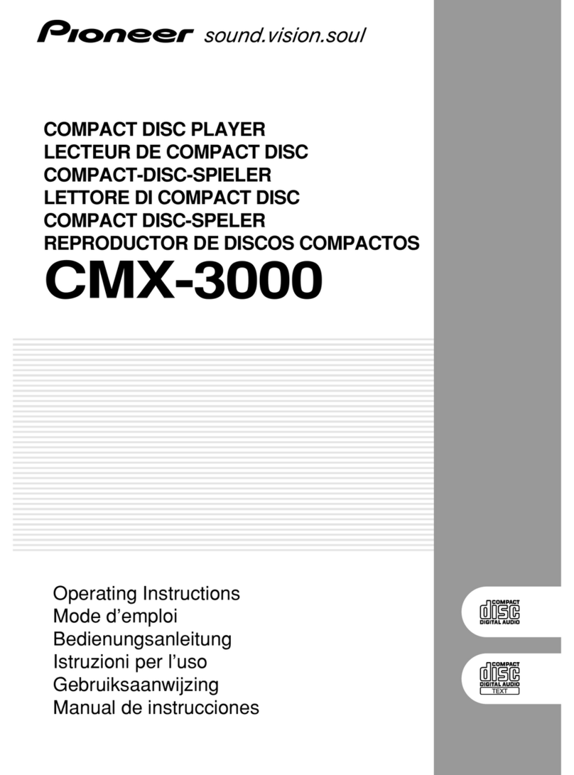 Pioneer CMX-3000 User manual