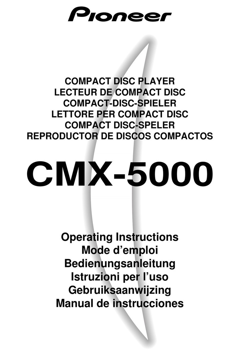 Pioneer CMX-5000 User manual