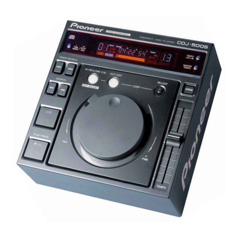 Pioneer CDJ-500S User manual Pioneer CDJ-500S User manual