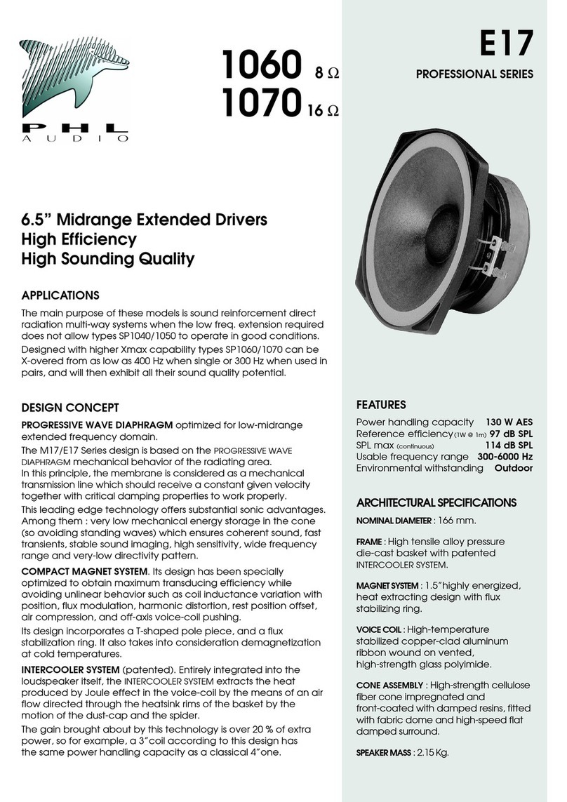 PHL Audio E17 Specifications