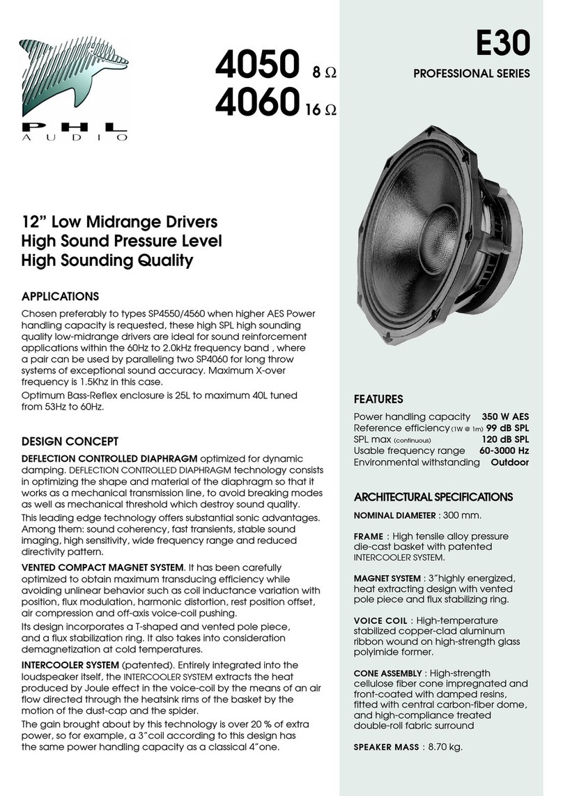 PHL Audio E30 Specifications