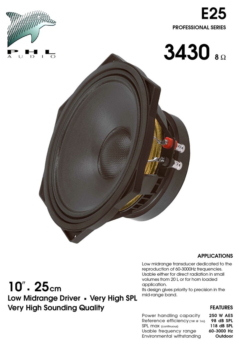 PHL Audio E25 User manual