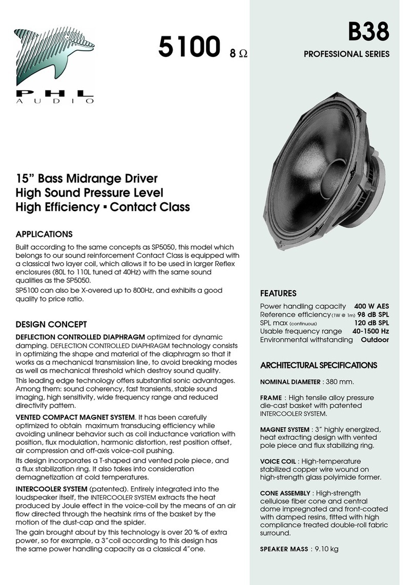 PHL Audio 5100 Specifications