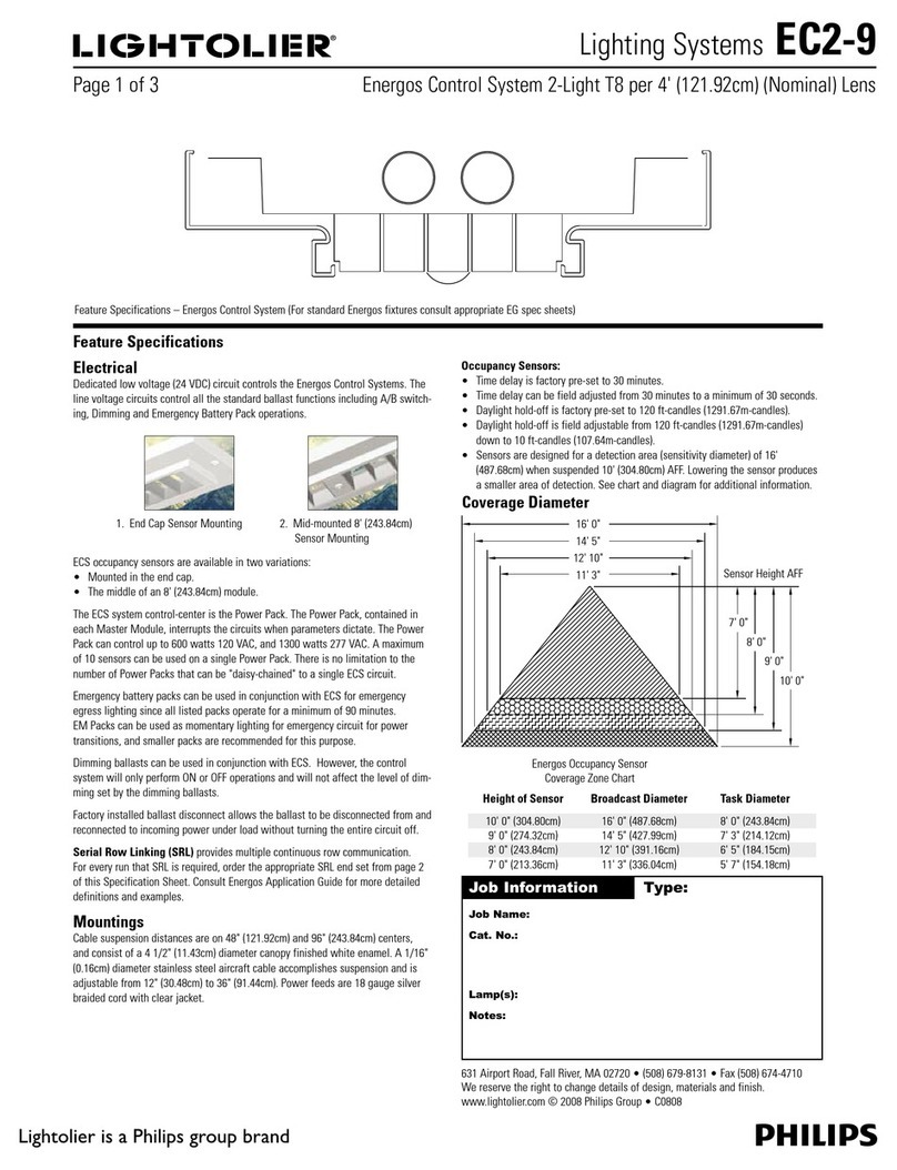Lightolier Lightolier EC2-9 User manual