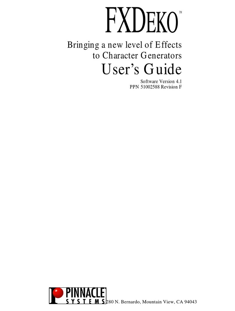 Pinnacle Systems FXDEKO User manual
