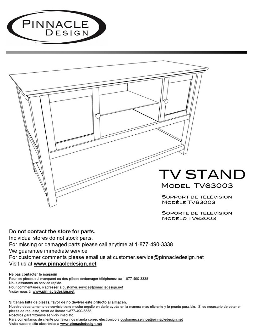 Pinnacle Design TV63003 parts list