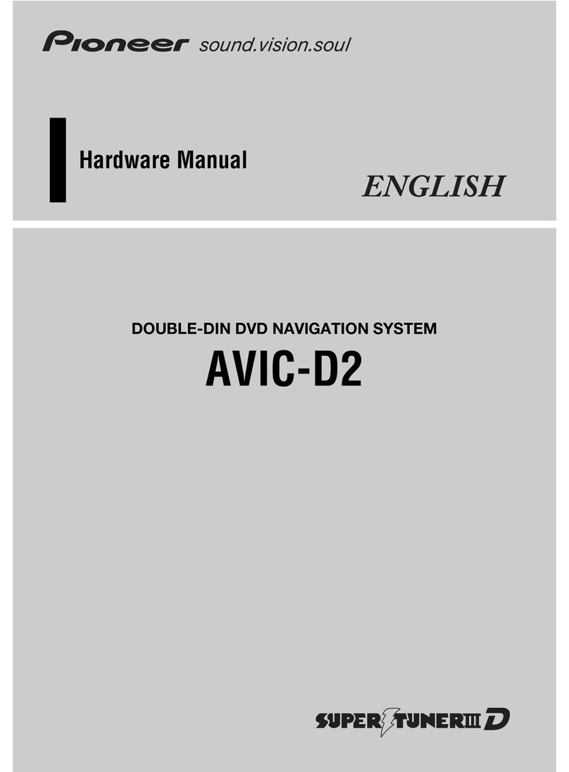 Pioneer AVIC-D2 Hardware manual