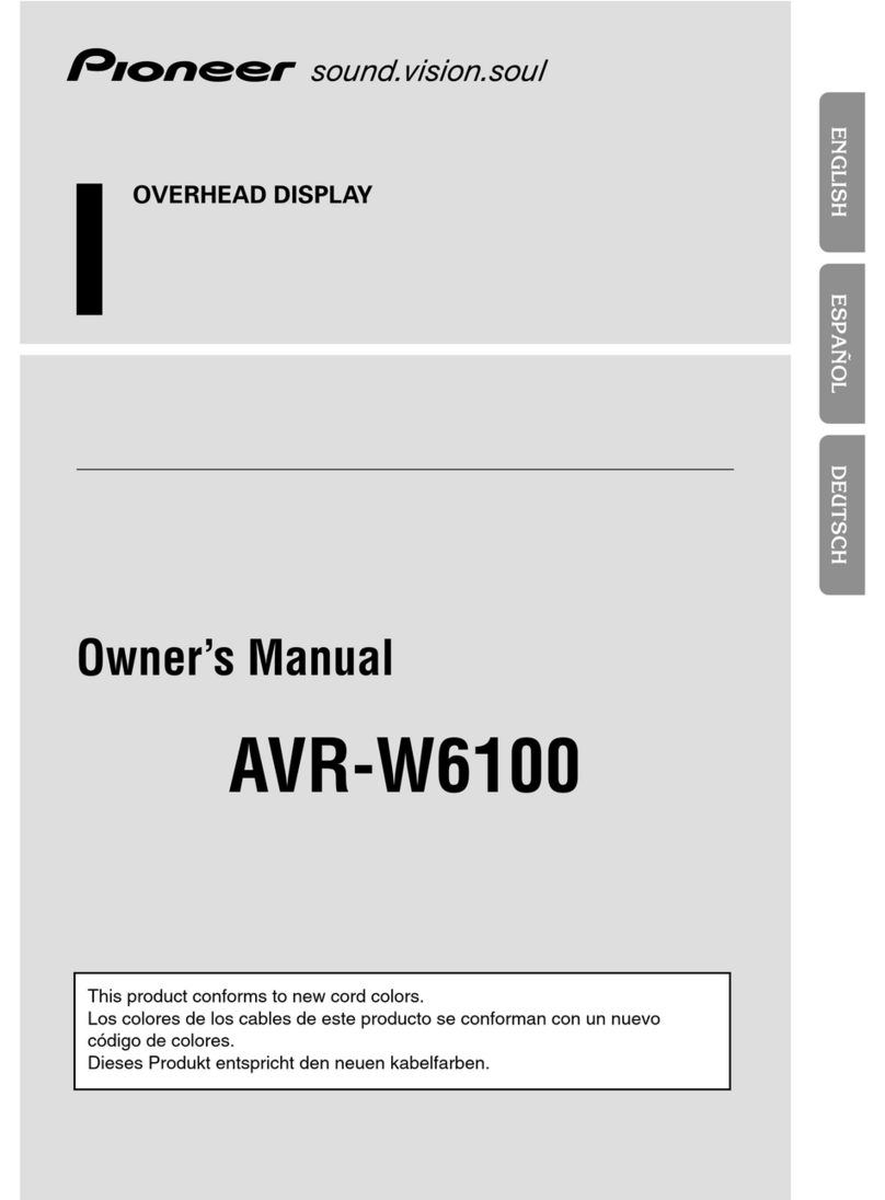 Pioneer AVR-W6100 UC User manual