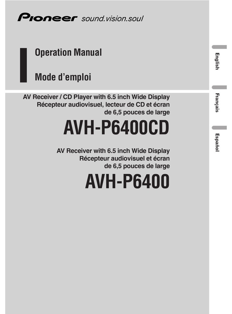 Pioneer AVH-P6400 Operation manual