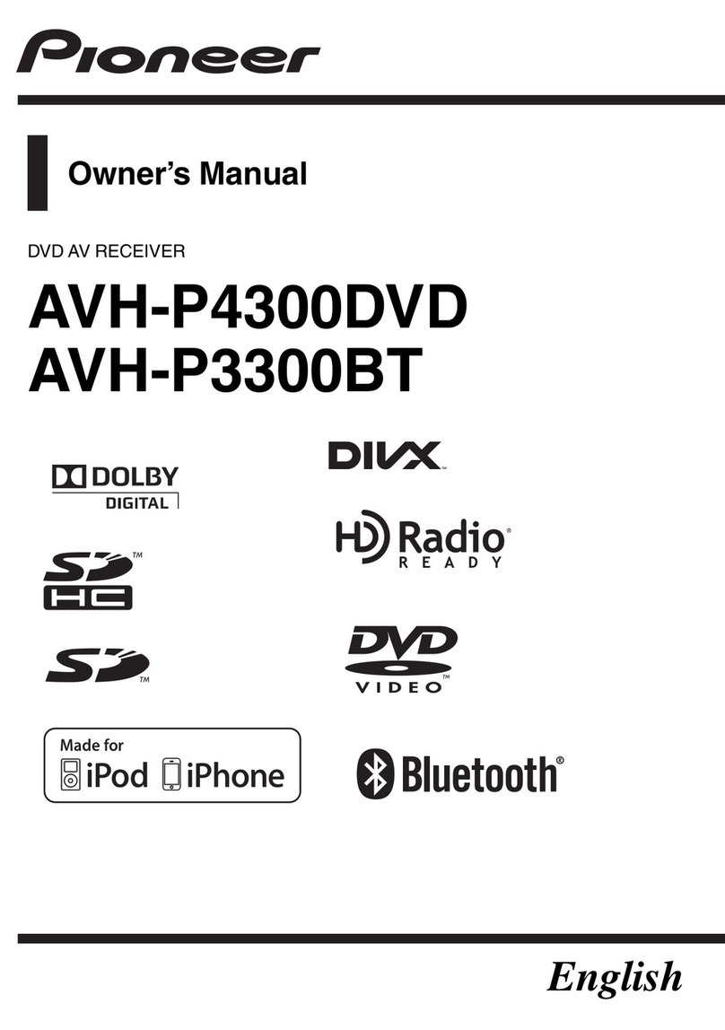 Pioneer AVH P4300DVD owner's manual