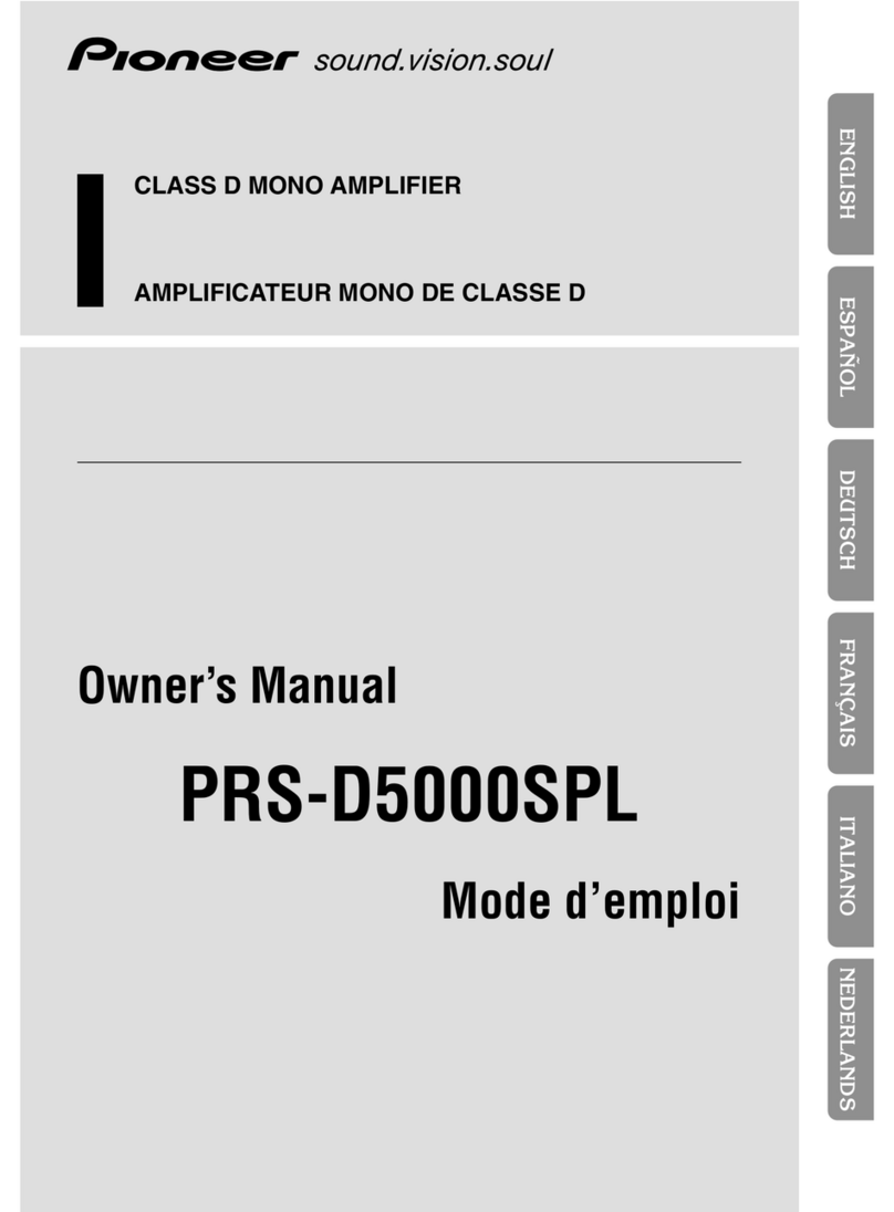Pioneer PRS-D5000SPL owner's manual