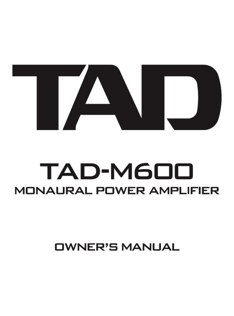 TAD TAD TAD-M600 owner's manual