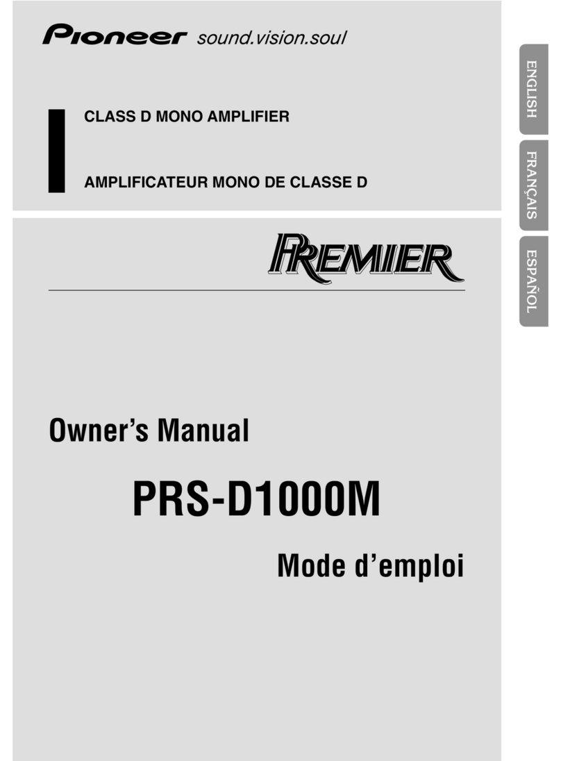 Pioneer PRS-D1000M owner's manual