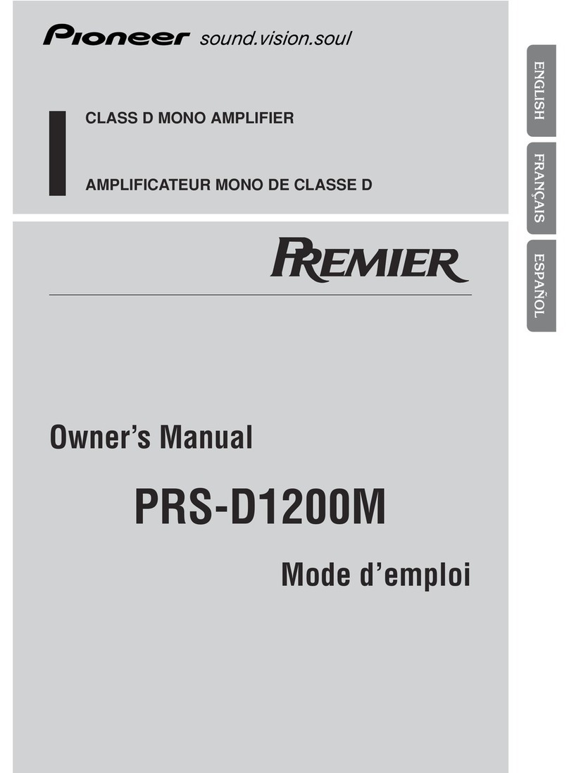 Pioneer PREMIER PRS-D1200M User manual