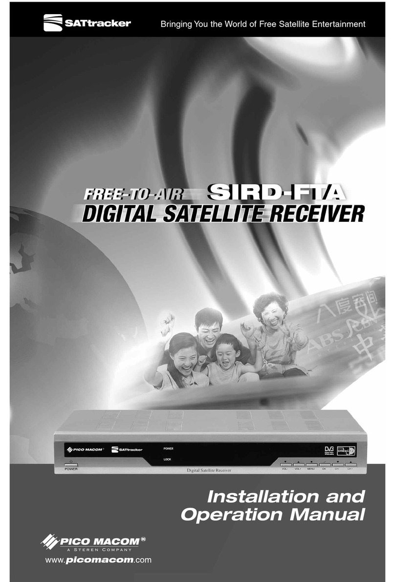 Pico Macom SIRD-FTA Installation and operation manual