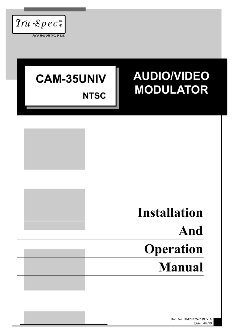 Pico Macom CAM-35UNIV User manual