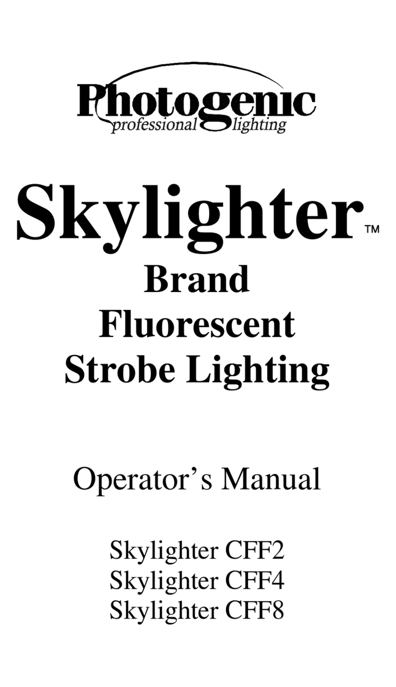 Photogenic Professional Lighting Skylighter CFF4 User manual