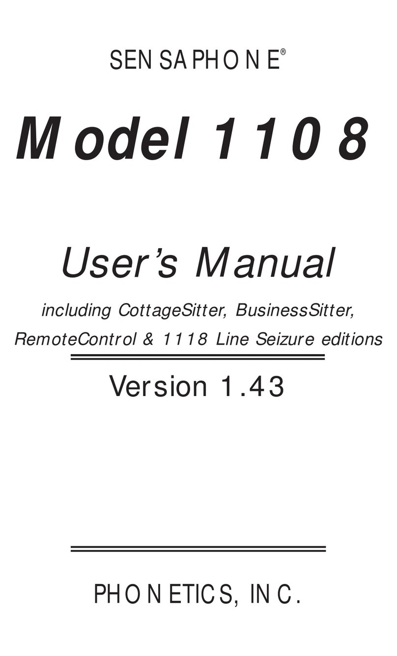 Sensaphone 1108 user manual