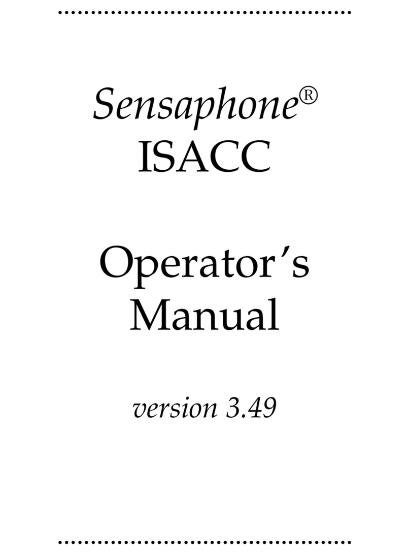 Phonetics Sensaphone ISACC 5000 User manual